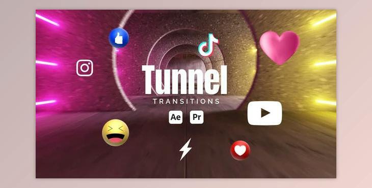 Tunnel Transitions (Videohive 53256059) - AE Project