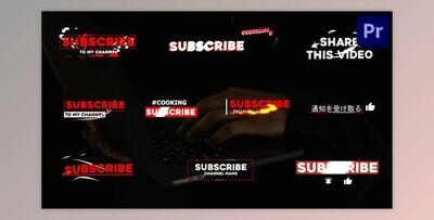 Stylish Subscribe Lower Thirds - Premiere Pro MOGRT (Videohive 32305920)