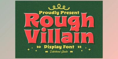 Rough Villain Font Creativemarket 7446875