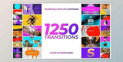 1250 Transitions (Videohive 29682614) For AE