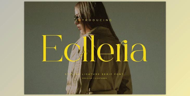 Eclleria - Stylish Serif Font Creative Market - 289629821