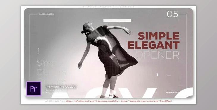 Simple Elegant Opener (Videohive 42951405) - PR Project