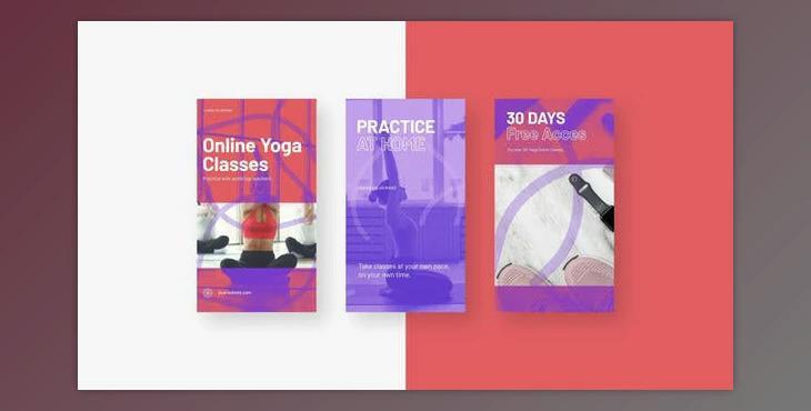 Online Yoga Instagram Promo (Videohive 32239101) - AE Project