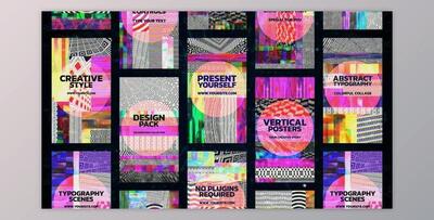Glitch Colorful Collages (Videohive 50946083) - AE Project