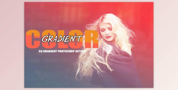 Color Gradient Photoshop Action Bundle (ATN)