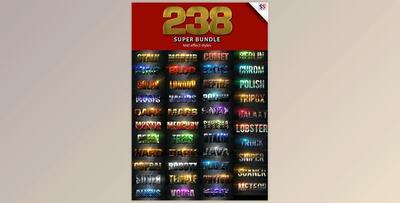 238 Super Bundle Text Effect GraphicRiver-20599228