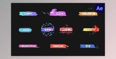 Cartoon Liquid Plate Titles for After Effects (Videohive 53520521) - AE Project