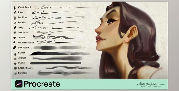 Esben Lash Procreate Brushpack