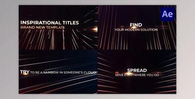 Inspirational Titles for After Effects (Videohive 52445792) - AE Project