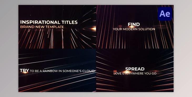 Inspirational Titles for After Effects (Videohive 52445792) - AE Project