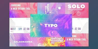 Galagramma typography pack (Videohive 31545495) - AE Project