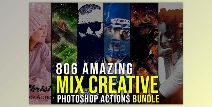 806 Creative Photoshop Action Bundle CreativeMarket - 6855321