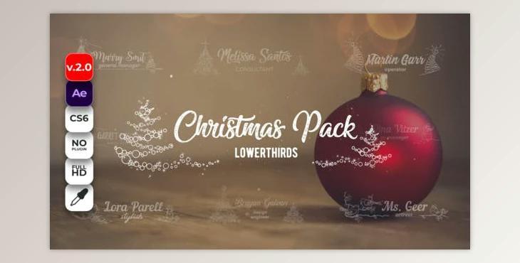 Christmas Lower Thirds (Videohive 22852137) - AE Project