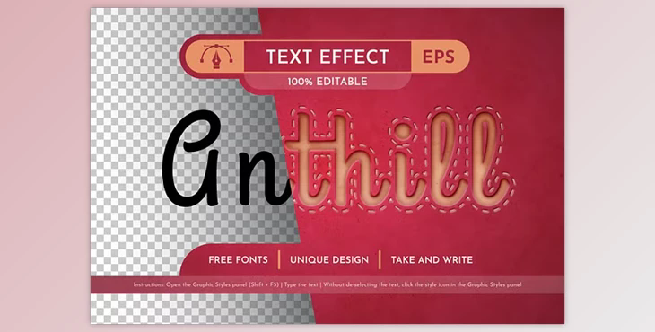 Anthill Editable Text Effect - 279646660