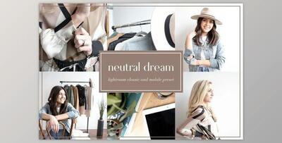 Neutral dream lightroom preset (DNG, JPG)