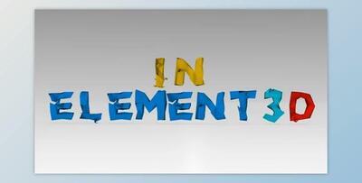 Low Poly Letters E3D (Videohive 15559235) - AE Project