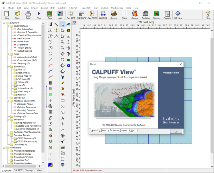 CALPUFF View 10.0