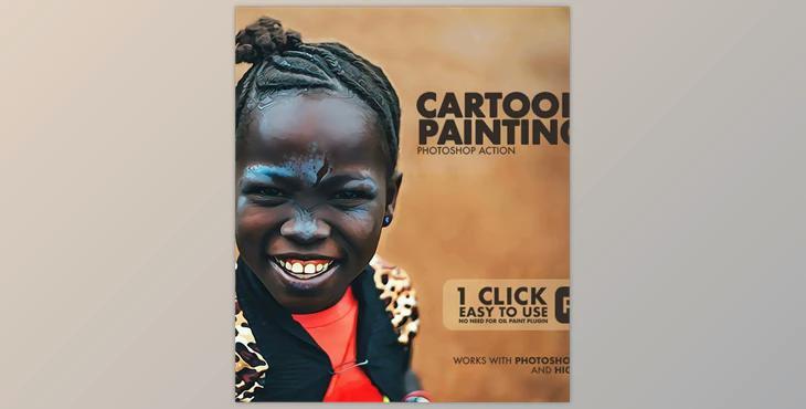 Cartoon Painting Photoshop Action GraphicRiver-29670682 (ATN)