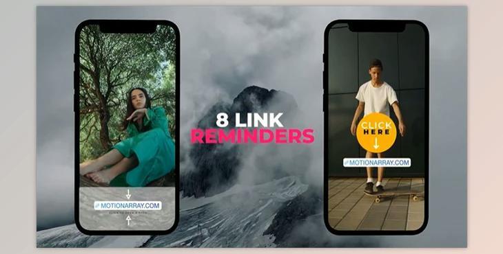 Instagram Link Sticker Reminders (Motionarray 1033007) - PR Project