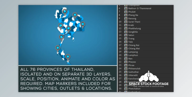 Thailand Map Kit (Videohive 26799086)