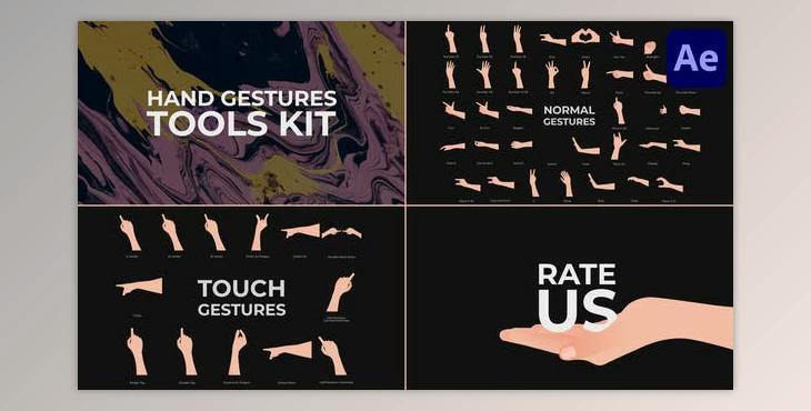 Hand Gestures Tools Kit for After Effects (Videohive 51057917) - AE Project