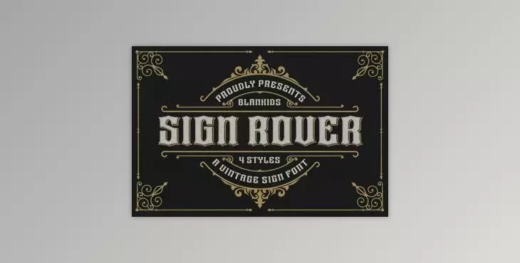 Sign Rover – a Vintage Sign Font