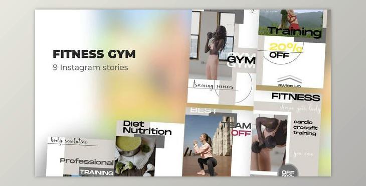 Fitness gym - Instagram stories (Videohive 39985714) - AE Project
