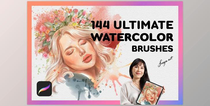 Best Watercolor Brushes Procreate Creativemarket - 7513781