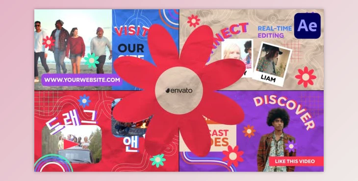 Hippie Podcast Slides for After Effects (Videohive 51405779) - AE Project