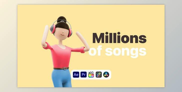 Explainer Girl Music Store (Videohive 50622914) - AE Project