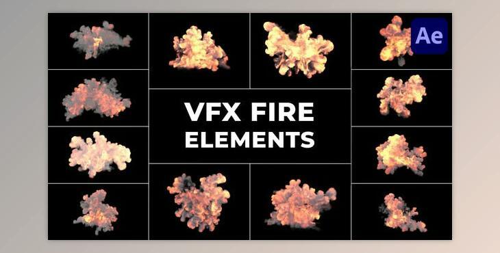 VFX Fire Elements for After Effects (Videohive 51546933) - AE Project