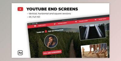 Youtube End Screens (Videohive 38434011) - AE Project