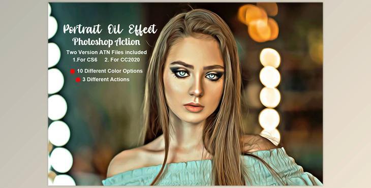 Portrait Oil Effect Photoshop Action CreativeMarket-5555086 (ATN)