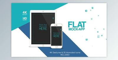 Videohive Flat Mock App Commercial 14152325