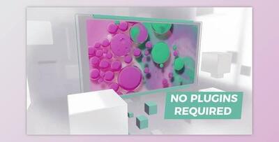 Slideshow 3D Screen White (Videohive 45753437) - AE Project
