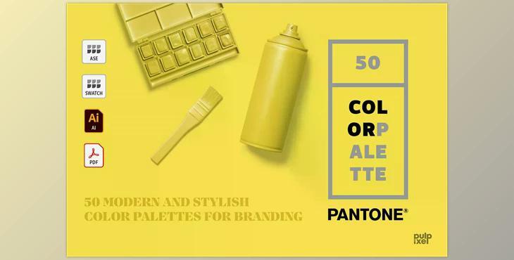 50 Pantone Branding Color Palettes CreativeMarket - 6119891