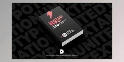 United Typo 220 Text Animation (Videohive 42712611) - AE Project