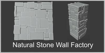 Blender Market - Natural Stone Wall Factory v1.1