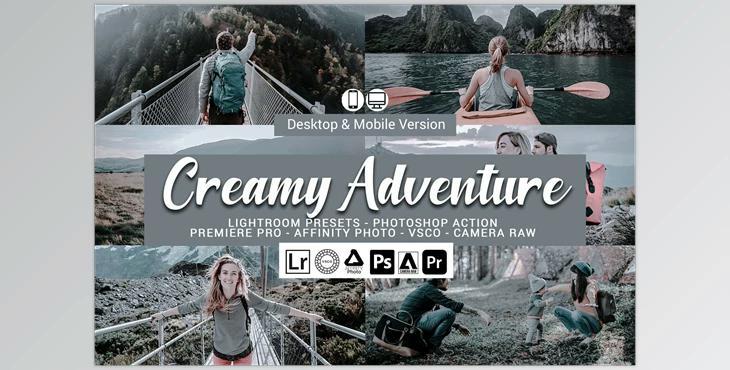 Creamy Adventure Presets CreativeMarket-5689521 (LRTEMPLATE, XMP, DNG, ATN)