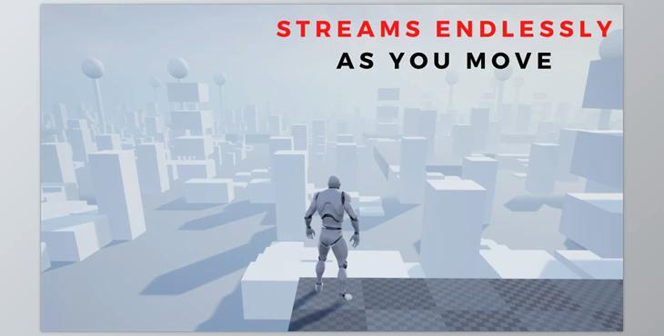 Unreal Engine - Endless Random Procedural Worlds (With Level Streaming) v5.1