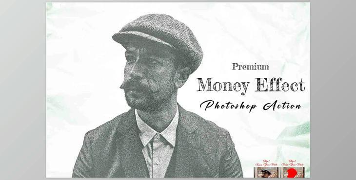 Premium Money Effect Photoshop Action