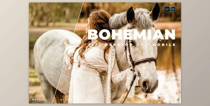 Bohemian Desktop and Mobile Lightroom Preset by Bangset