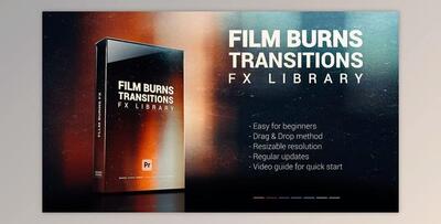 Film Burns Transitions & FX Pack (Videohive 35971552) - PR Project