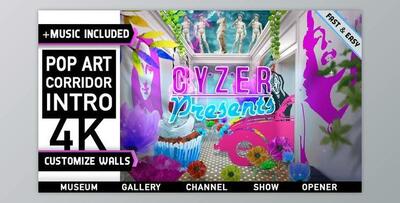 Pop Art Dream Gallery Intro (Videohive 48125452) - AE Project