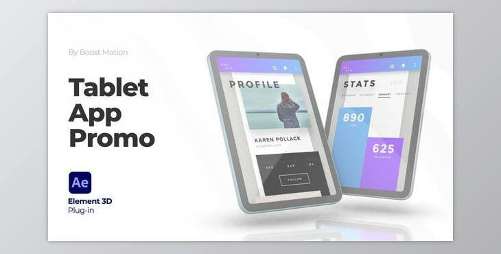 Tablet App Promo – Website Presentation (Videohive 36329084) - AE Project