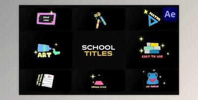 Colorful School Titles for After Effects (Videohive 51884027) - AE Project