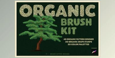 Organic Brush Kit for Procreate CreativeMarket 7032730
