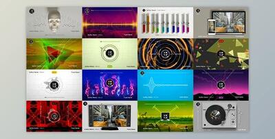 50 Audio Spectrum Music Visualizers (Videohive 19627228) - AE Project