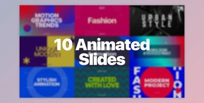 10 Animated Slides (Videohive 31127897) - AE Project