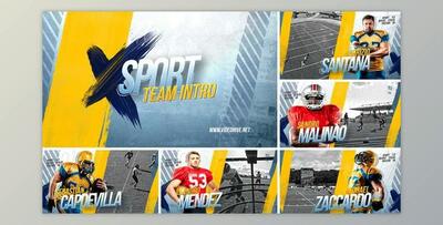 Sport Team Intro 3 - Player Profile (Videohive 32013340) - AE Project